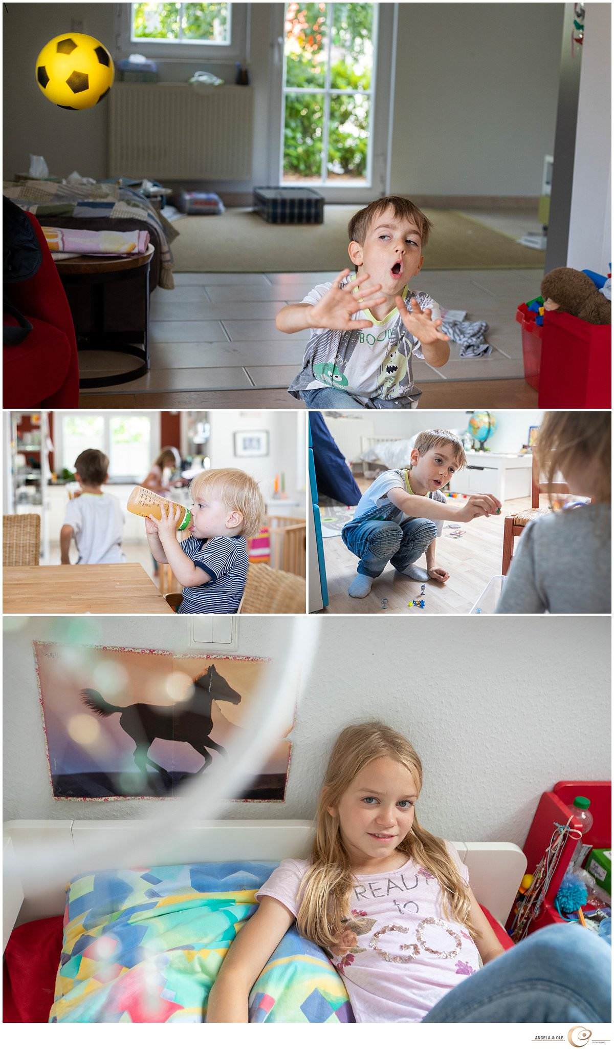 Familienfotos zuhause